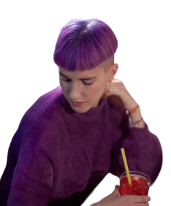 fuchsia short bowl haircut 3